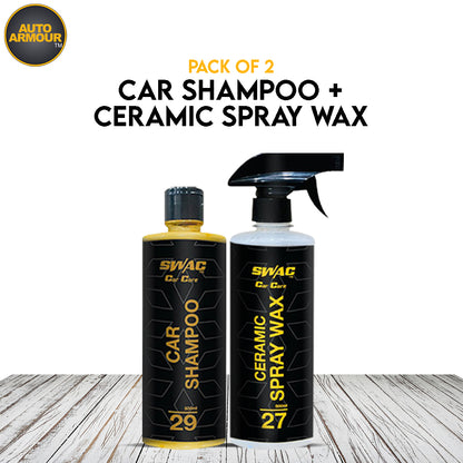 SWAC Car Care Shampoo+SWAC Ceramic Exterior Spray Wax